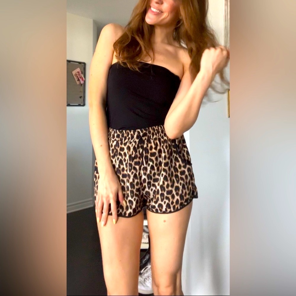 Leopard Print Women's Shorts